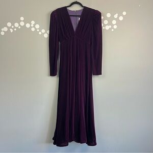 Vintage Wayne Clark Aline Marelle Velour Gown Size 6